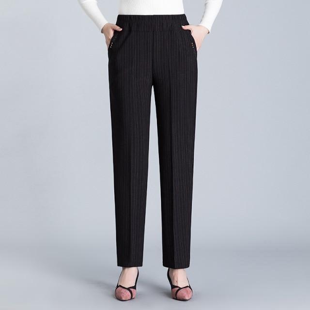 XL-8XL Oversize Casual Hosen Frauen Lange Lose Hosen Hight Taille Frauen Neue Frühling/herbst Hosen Weibliche Stretch Hosen 4XL coole schwarze