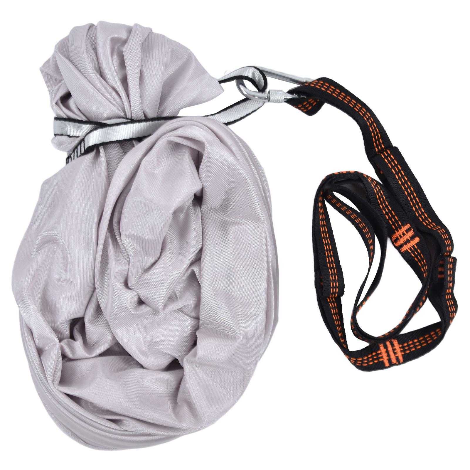 Aerial Yoga Hängematte 1 X 2,8 m Sicher Atmungsaktiv Schmerzlindernd Elastische Kinder-Hängematte für Yoga graue