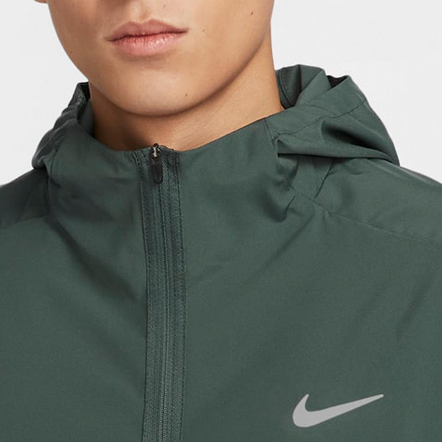 Nike Locker Atmungsaktiv Polokragen Kapuzenjacke Langarm Herren Jacken Grün FB7483-338 2XL
