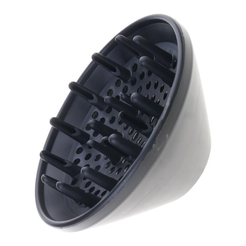 Haar Diffusor Aufsatz für Lockiges Haar und Gewelltes Haar Universeller Haartrockner Diffusor für 1,18 Zoll bis 3,15 Zoll Föhn 1 schwarz