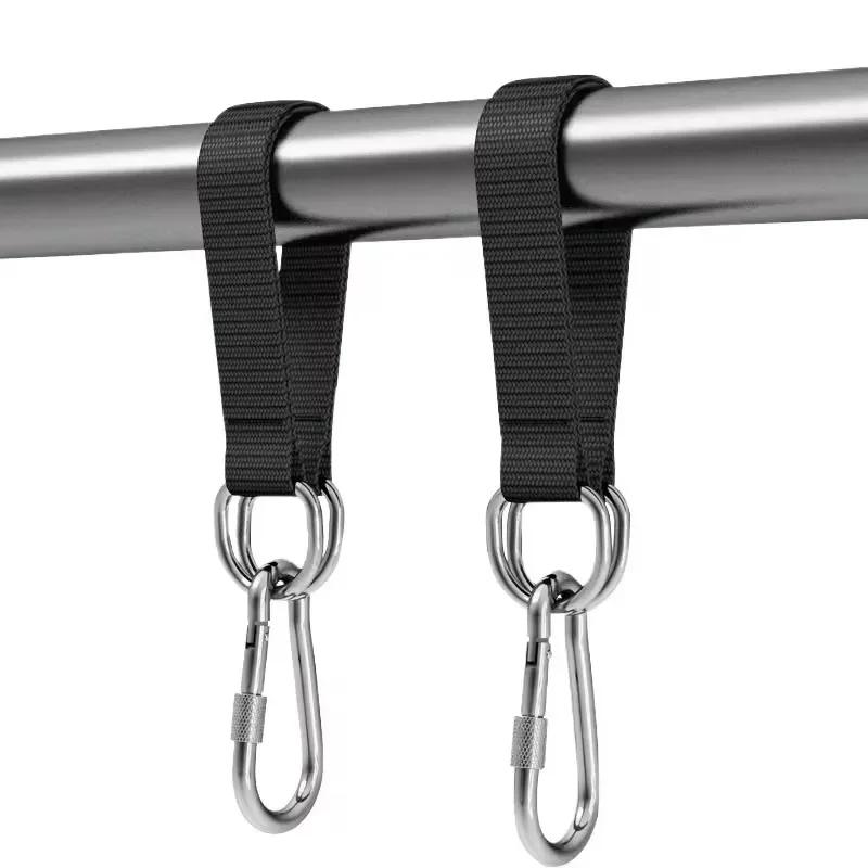 Fitnessstudio Einzelstange Verlängerungsgurt Baumschaukelgurte 100kg Schwerlast Hakenring Aufhängeverbinder Hängematte Boxsack Schaukelgurt Y4580YY-