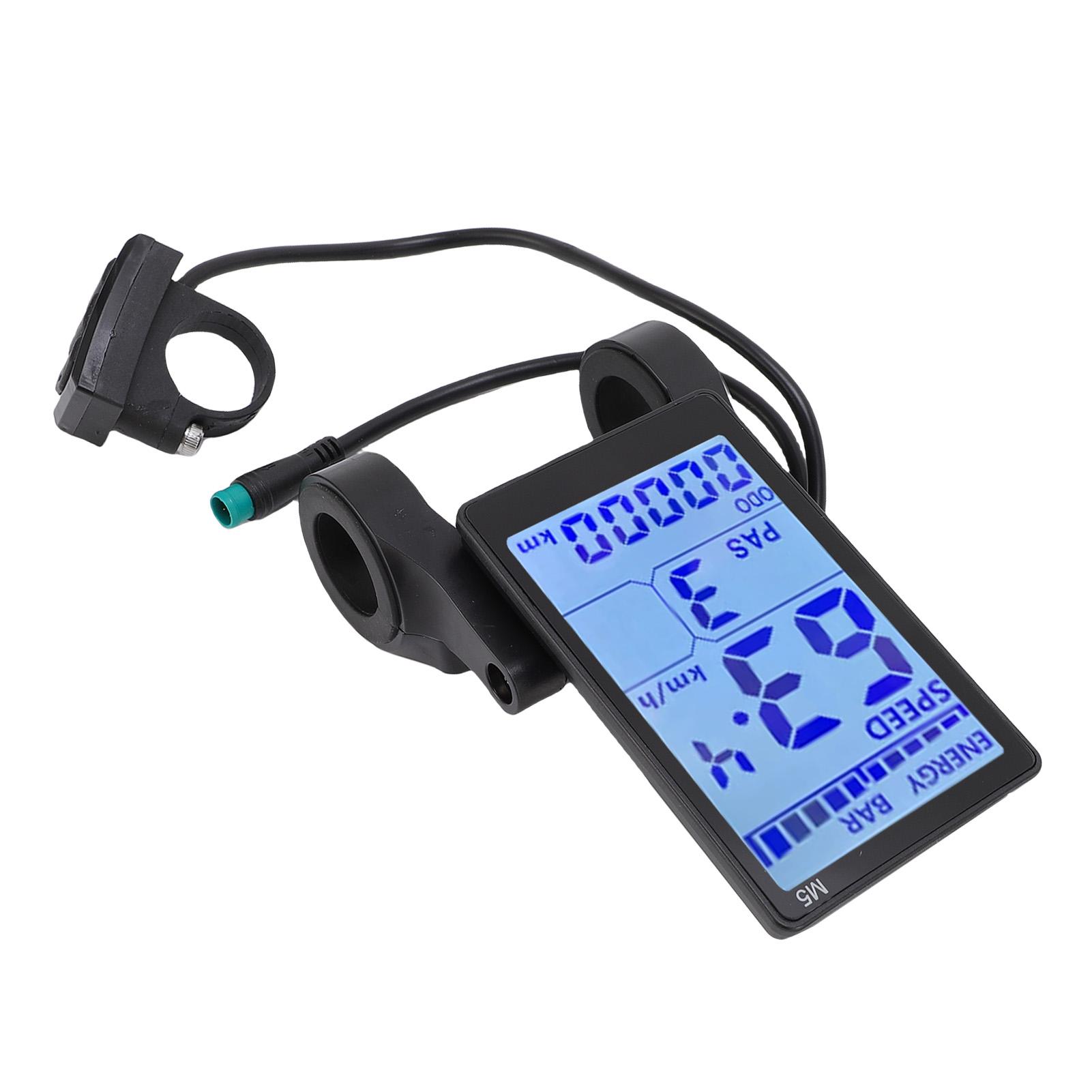 Elektrisches Fahrrad LCD Display Wasserdicht 5-Pin Elektroroller M5 LCD Panel Bildschirm für 22,2 mm Lenker