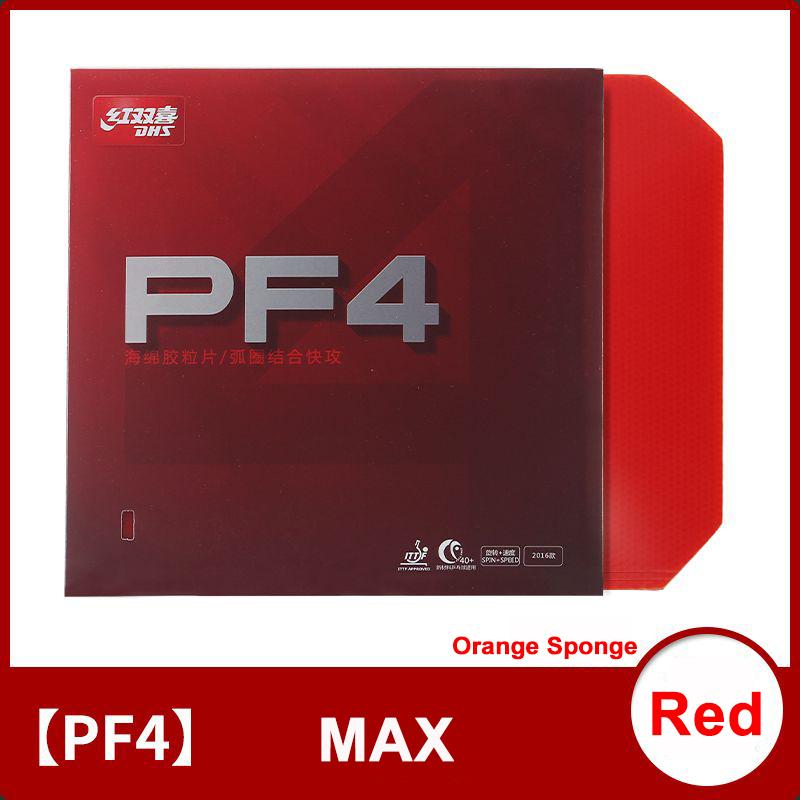 Original Neue DHS PF4-50 PF4 50 PF4 Tischtennis Gummi mit Hohe Elastische Schwamm für Training Ping Pong Tisch Gummi PF4-Red-2.2mm