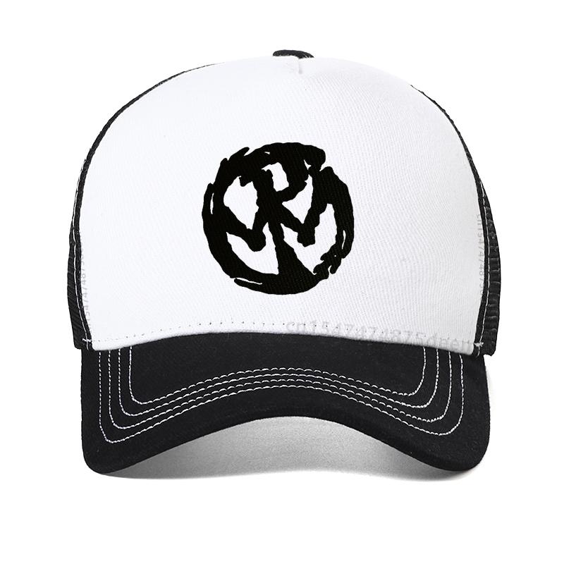 Sommer Herren Pennywise Punk Rock Band Logo Baseballkappe Herren Schwarz Marke Netz atmungsaktiv Truckerhut Gorras Snapback Hüte Adjustable weiß