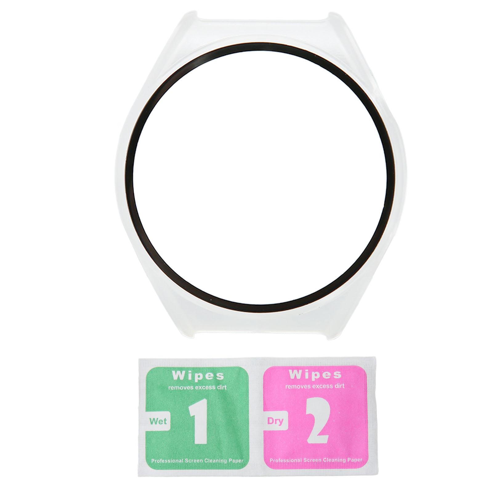 2 in 1 Uhren-Displayschutzhülle Ultradünne Hochauflösende Uhren-Displayschutzabdeckung für transparent