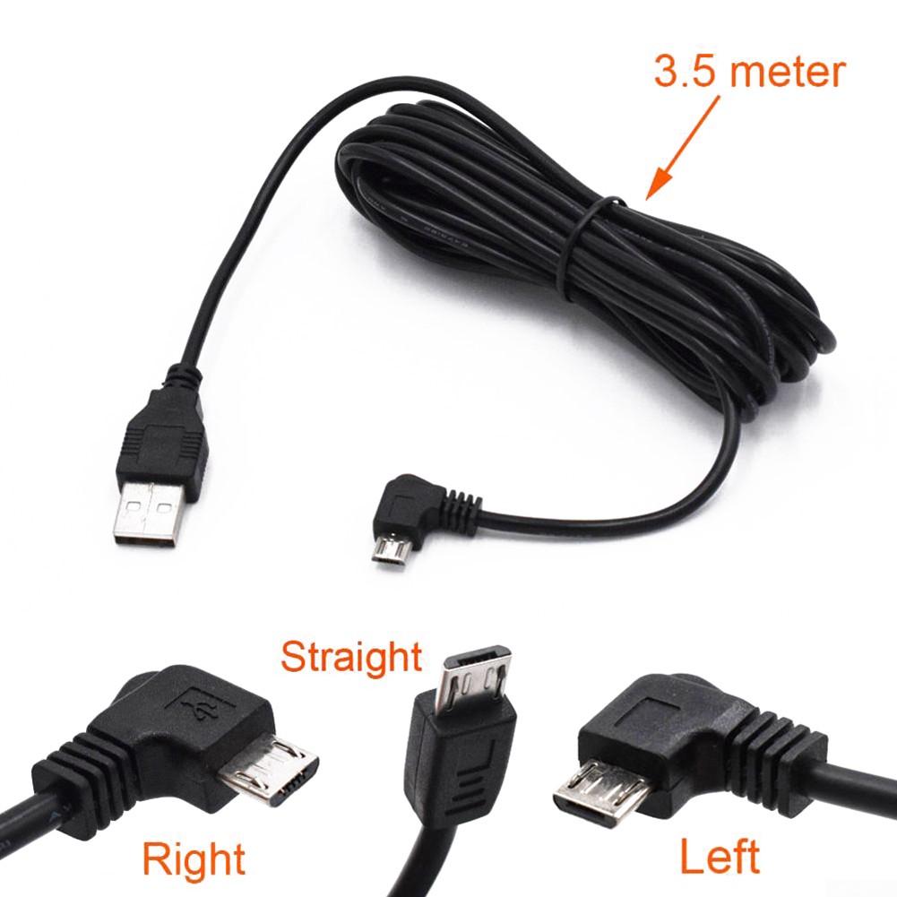 Gute Qualität. Auto-Ladekabel, Micro-USB-Kabel, 1 Stück, schwarzes Auto-Kamera-USB-Kabel Micro left