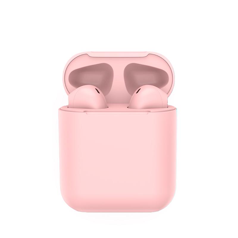 VAORLO Inpods i12 TWS Drahtlose Kopfhörer Bluetooth 5,2 In-Ear Ohrhörer HiFi Subwoofer Musik Für Iphone Xiaomi Huawei rosa