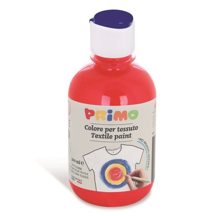 Textil-Acrylfarbe, Flasche 300 ml, Flux Control Cap, Zinnoberrot 300