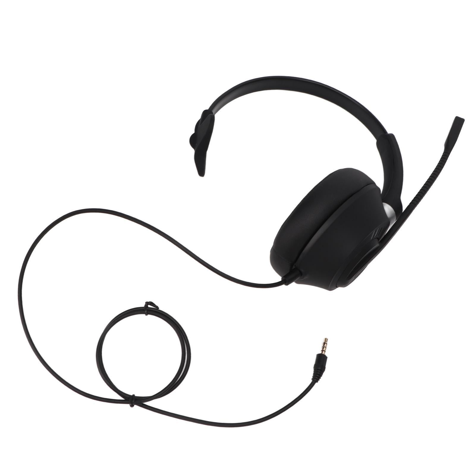 Handy-Headset, Rauschunterdrückung, Lautstärkeregelung, 3,5-mm-Headset für die Geschäftskommunikation mit Mikrofon