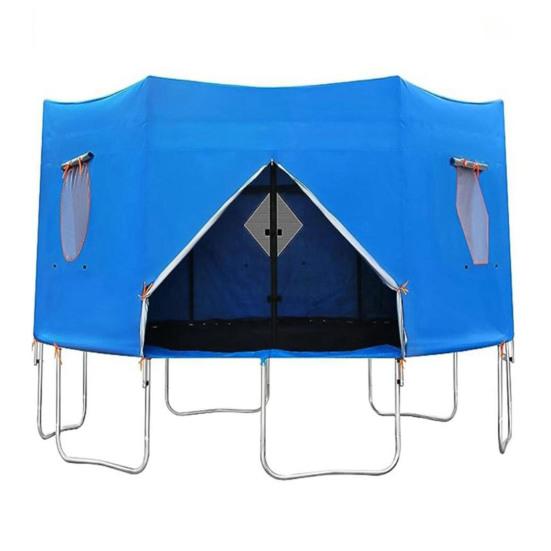 6/8/10FT Trampolin-Zeltabdeckung UV-beständiges wasserdichtes Oxford-Gewebe Universal 6 gerade Stangen runder Trampolin-Sonnenschutz Sonnenschutz Regenfest S