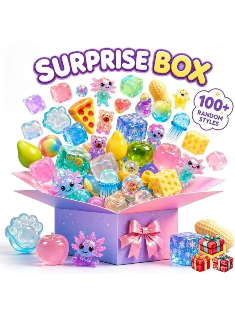 100+ Stil Neuheit Mystery Geschenk Überraschung Blind Box Drpepperrnedoh Netter Würfel Butterstange Squishy Quetschspielzeug Für Erwachsene Geschenke blue