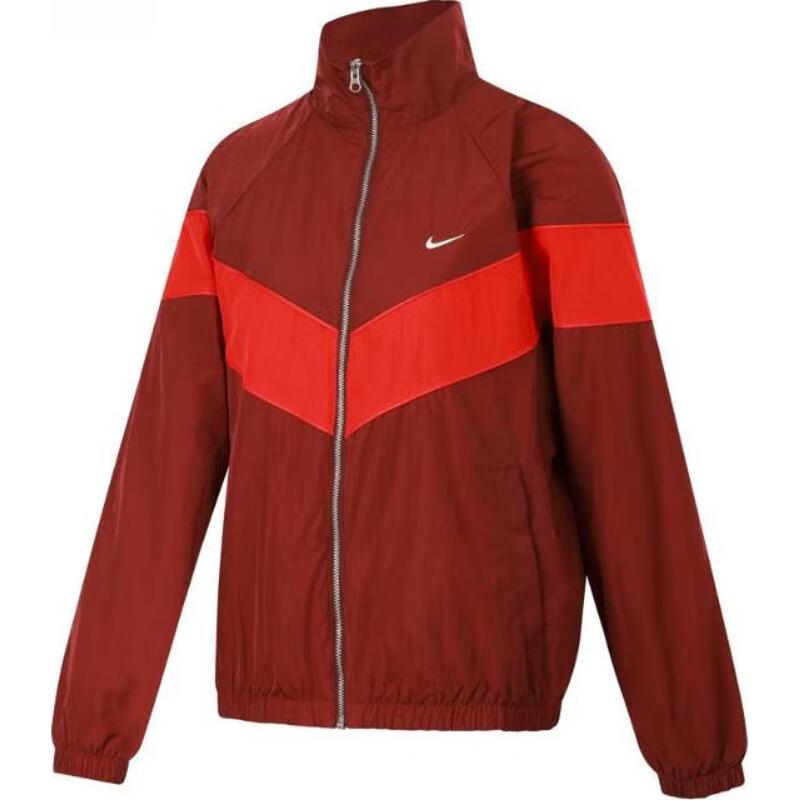 Nike Ss25 Windrunner Fashion Stehkragen Vielseitige Bequeme Jacke Damen Jacke Rot FV6305-619 L