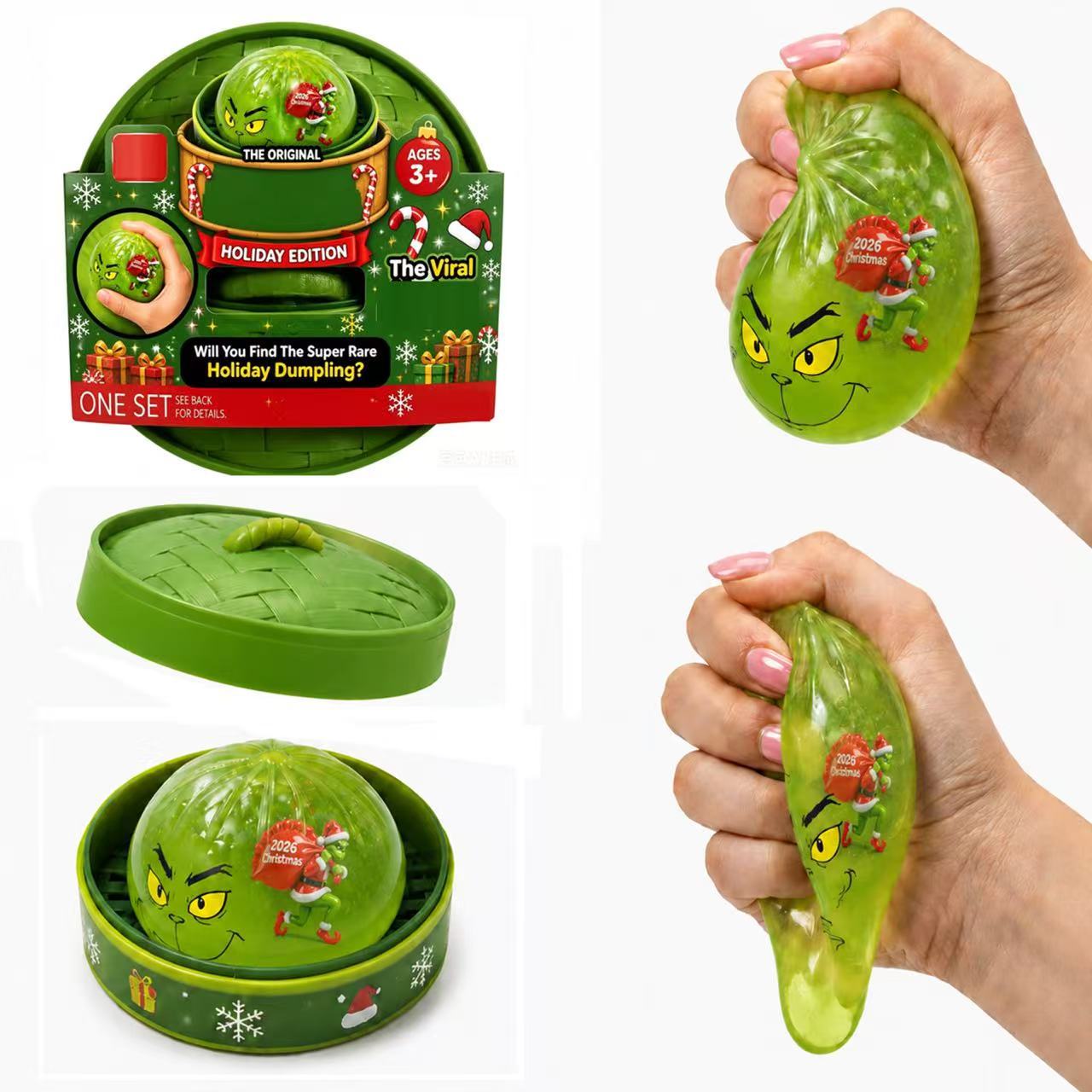 Simuliertes Brötchen Squishy Spielzeug Weihnachtsgeschenk Lebensmittel-förmiges Stressabbau-Spielzeug mit langsamer Rückfederung Dekompressionsspielzeug 8,5 cm 1