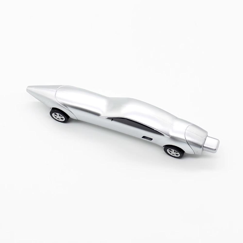 Neuheit Racing Design Kugelschreiber Tragbare Kreative Büro Kugelschreiber Kinder Student Schreibwaren Geschenk silber