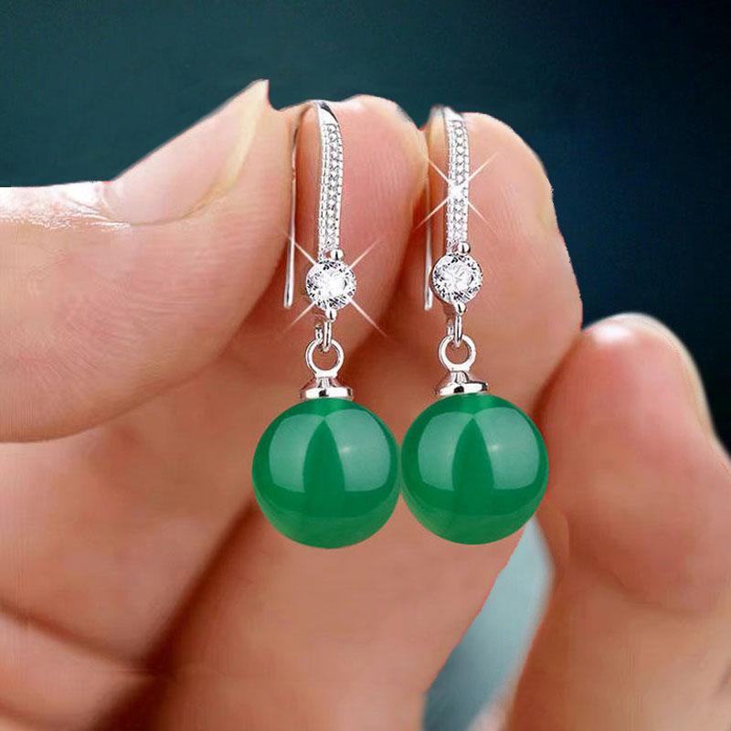 Exquisite Mode Silber Farbe Wassertropfen Imitation Perlen Tropfen Ohrringe für Frauen Elegante Glänzende Runde Imitation Perlen Ohrstecker 5