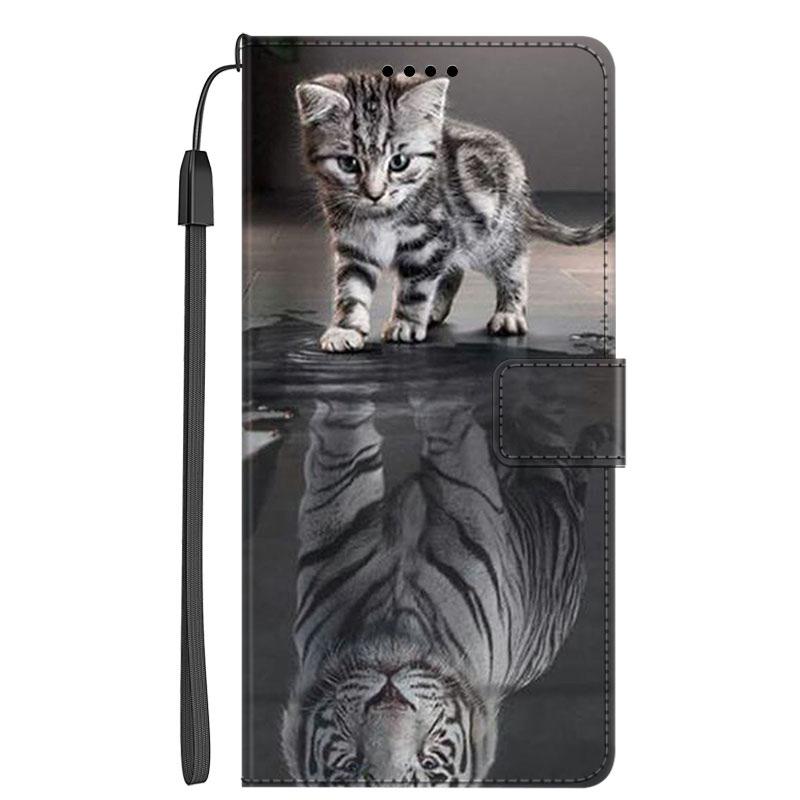 Leder Hülle für Samsung Galaxy A17 5G Wallet Handy Tasche für Samsung A 17 SamsungA17 Ständer Book Flip Cover Voll Schutz Bumper Galaxy A17 5G&Case & Strap
