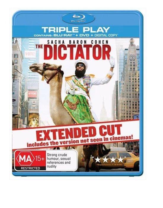 BLU-RAY DVD FILM DER DIKTATOR Sacha Baron Cohen BLU-RAY/DVD TRIPLE PLAY
