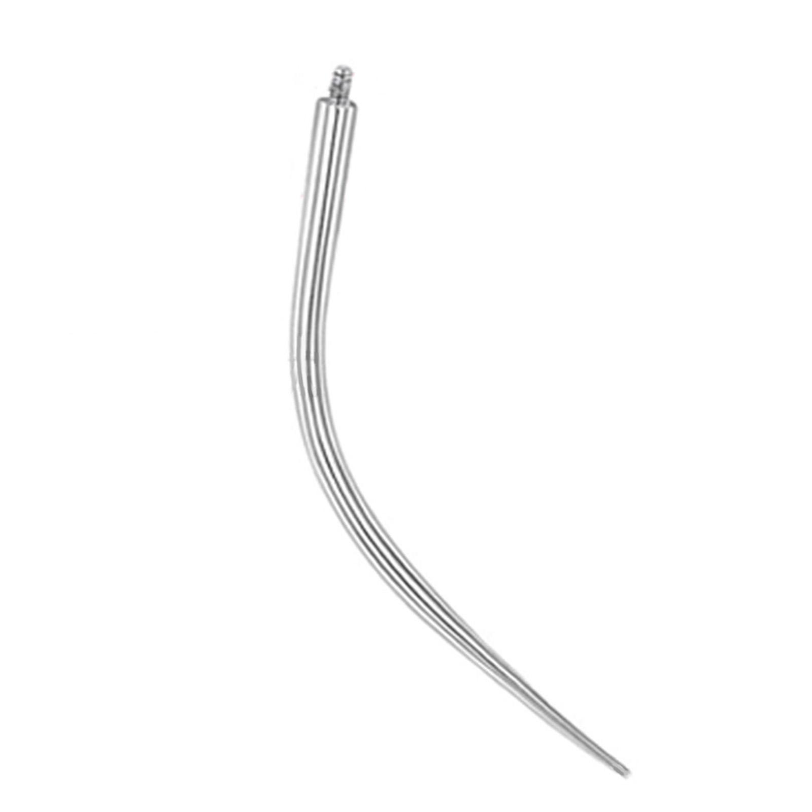 Multifunktionale gebogene Piercing-Führungsnadel Präzise Innengewinde Piercingnadeln Langlebiges Körper-Schmuckzubehör M18