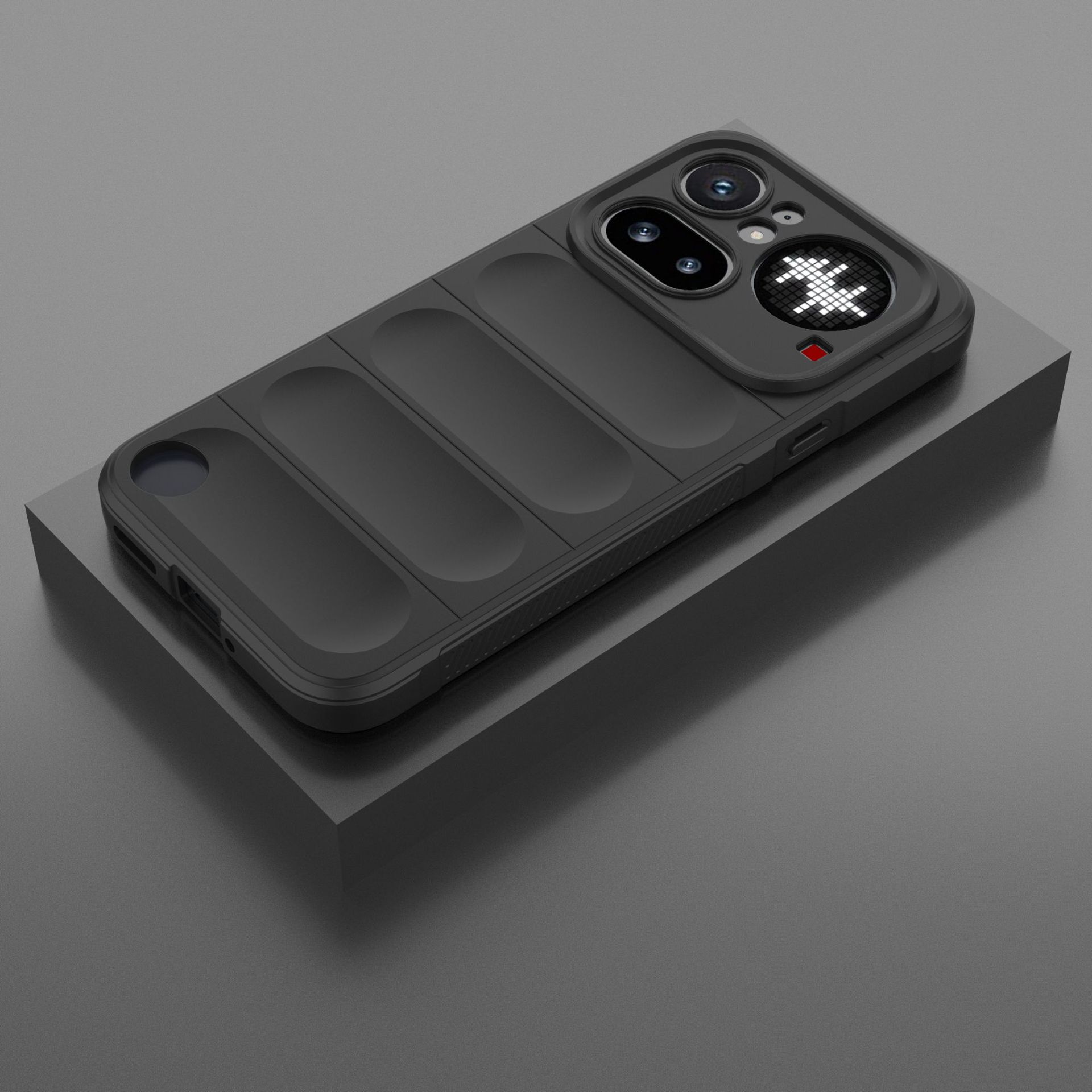 Nothing Phone 4A Pro Handyhülle, Weiche stoßfeste waschbare TPU-Abdeckung für Nothing Phone 4A Pro schwarz