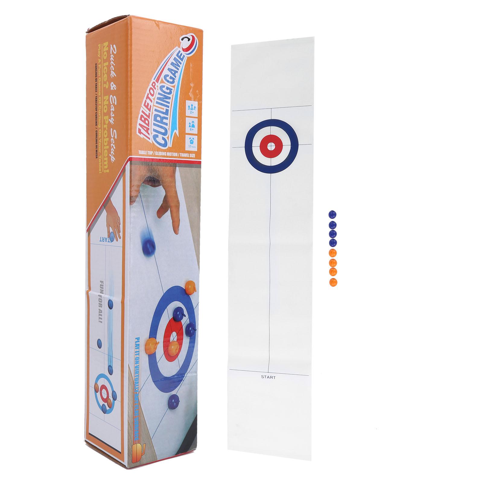 Faltbare Tabletop Curling Spiel Tragbare Kinder Erwachsene Partei Curling Ball Spiel Spielzeug