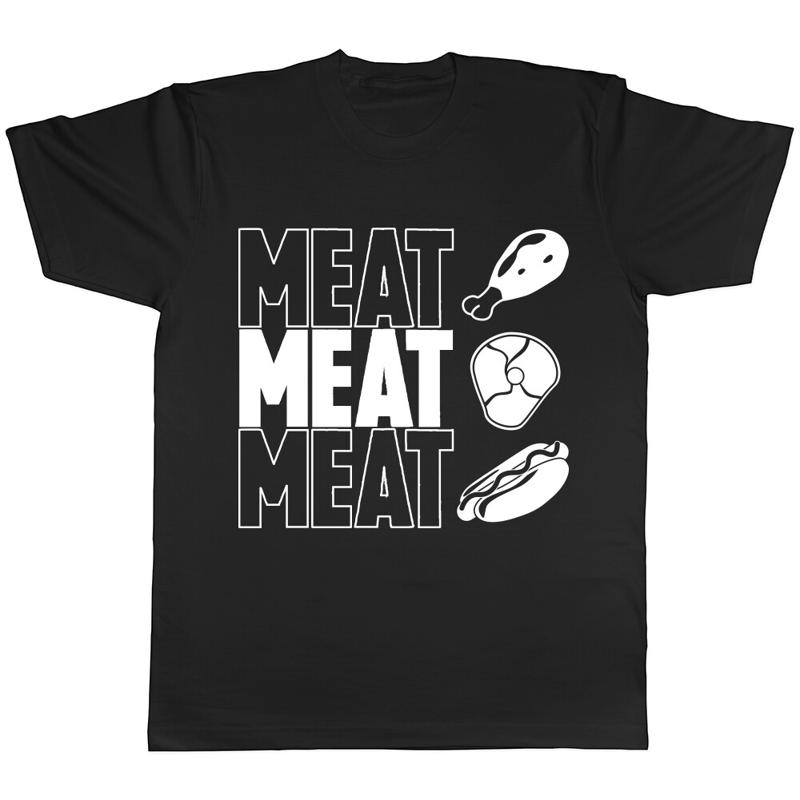 Fleisch Fleisch Fleisch BBQ Barbecue Männer Frauen Unisex T-Shirt 3XL bunt