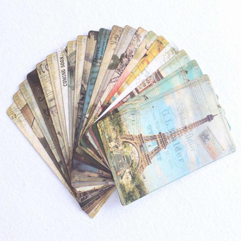 1 Set/32 Stück Vintage Reise Landschaft Postkarte Grußkarte Geschenkkarten