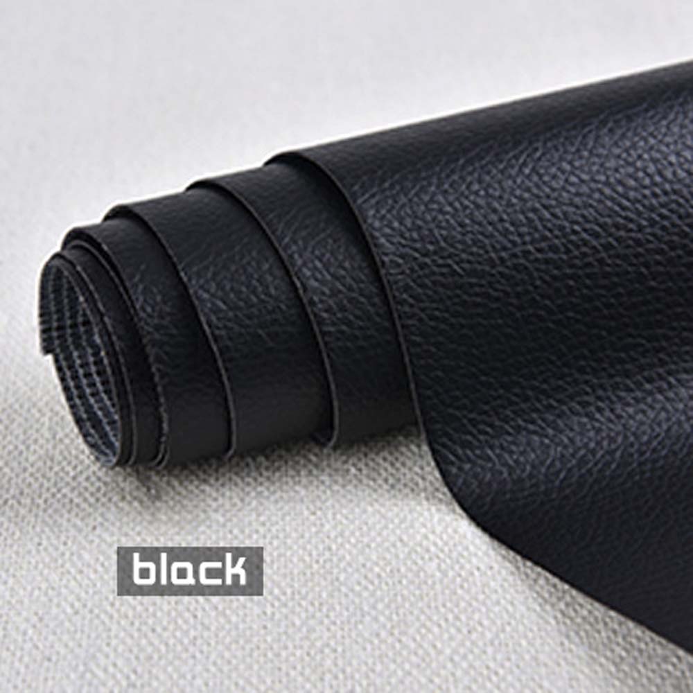 Selbstklebender Leder-Reparatur-Aufkleber für Autositz, Sofa, Zuhause, Leder-Reparatur, Farbreparatur-Patch, Leder-Zubehör 25cm*30cm schwarz