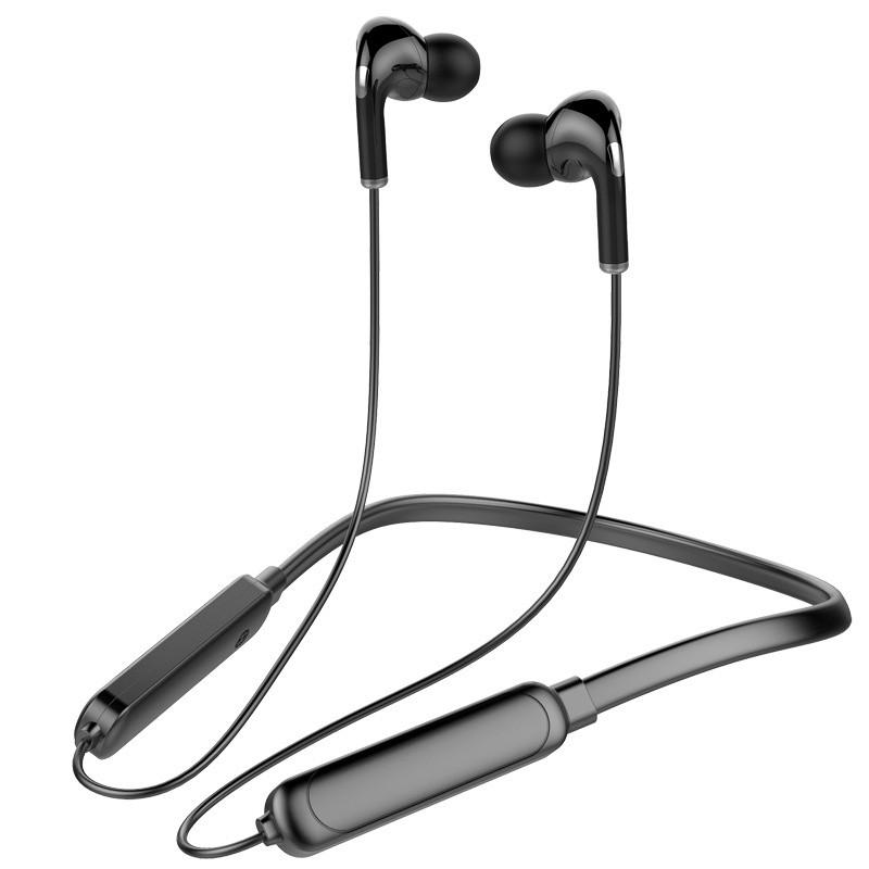 Bluetooth 5.1 Headset für Samsung Galaxy S21 Ultra S20 FE Note 10 Ohrhörer Kabelloses Sport-Stereo-Headset mit hängendem Hals schwarz