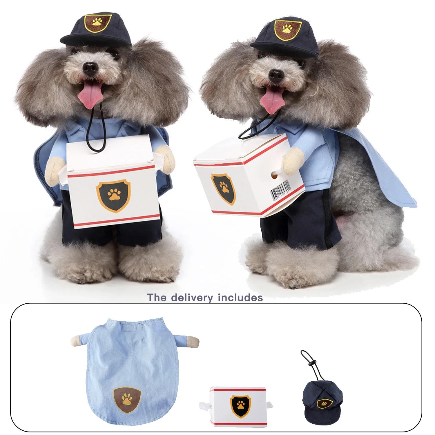 Entzückendes Panda-Kostüm lustige Kleidung Hund Cosplay Kostüm lustiges Verkleidungs-Haustier-Neuheits-Kostümset Feierparty Hund Postbote Weihnachten Hohe Qualität S(1.5-3kg)