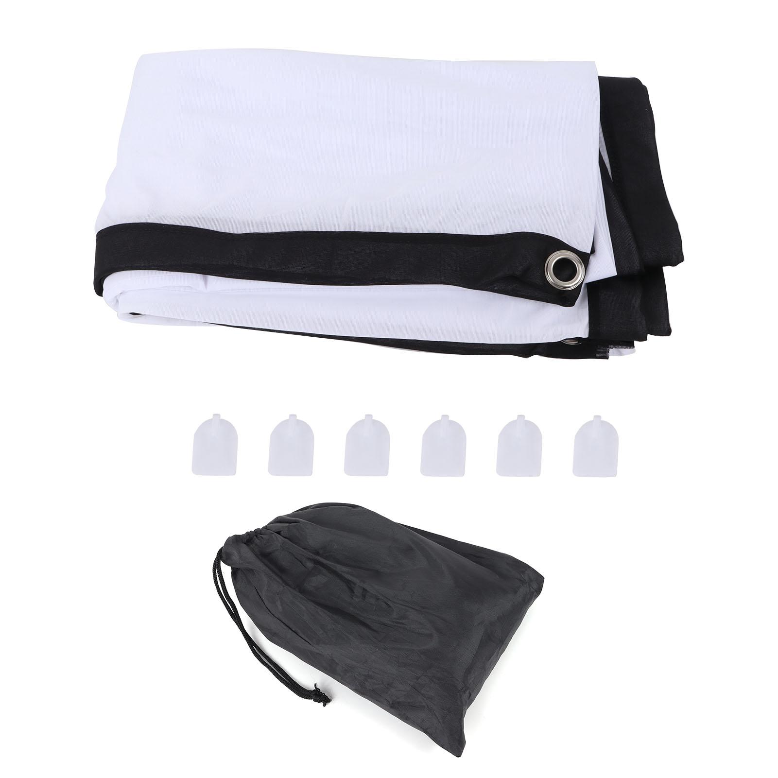 Outdoor-Filmleinwand 100 Zoll faltbar AntiCrease 16:9 Weißer tragbarer Vorhang für Heimkino