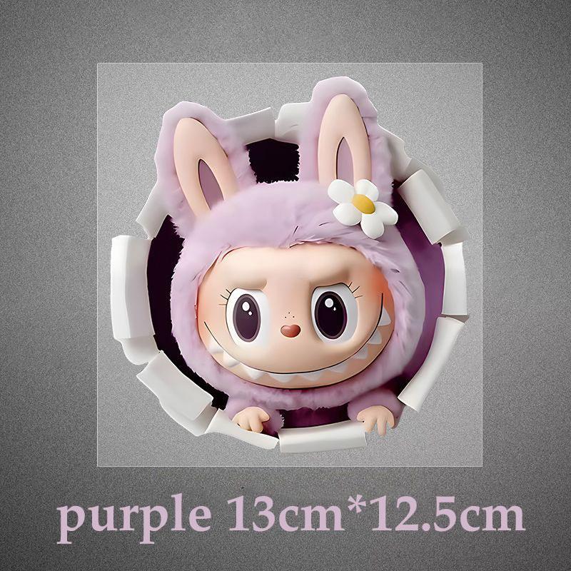 Neue Niedliche Puppen Autoaufkleber Auto Karosserie Fensteraufkleber Motorradaufkleber Auto Karosserieaufkleber big violett