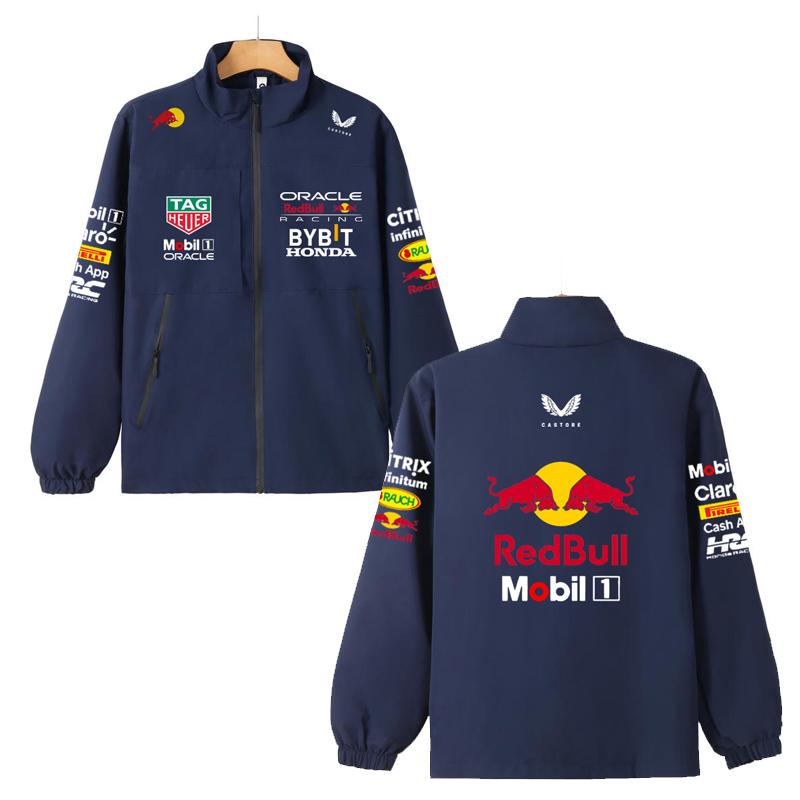 F1 Red Bull Team Mantel F1 Formel Rennsport Sommer Red Bull Racing Team Stormtrooper Mantel Jacke S navy blau