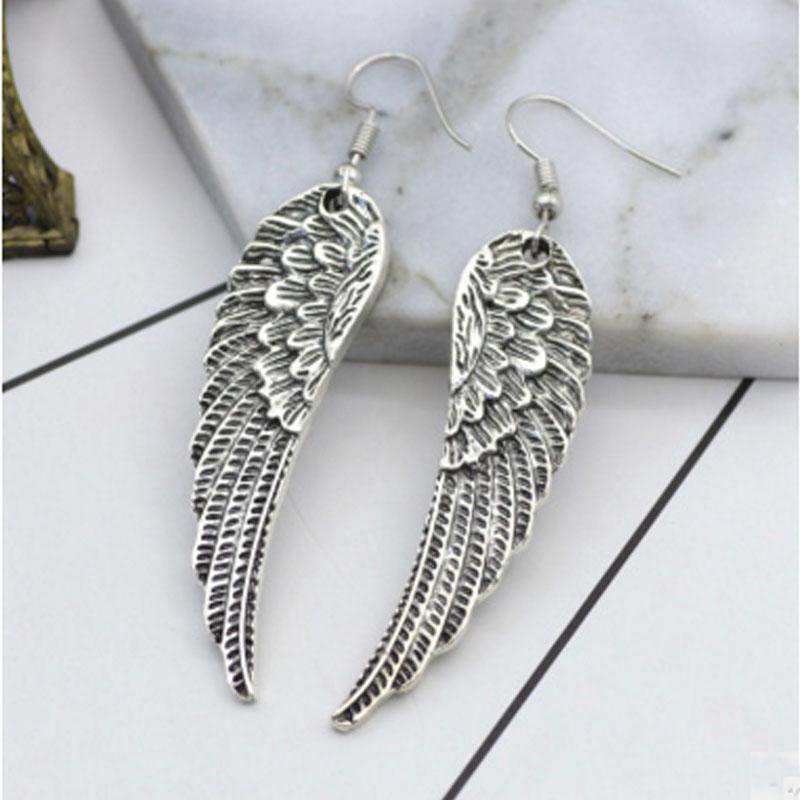 Modische Engelsflügel-Ohrringe, Piercing-Ohrstecker, Schmuck none reinfarbig