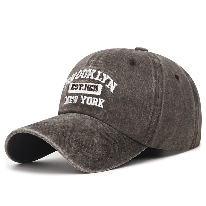 Unisex Cap Sunshade Baseball Cap Männer Frauen Stickerei Snapback Hut Sonnenblende Hüte Angeln Hut Peak Cap kaffeebraun