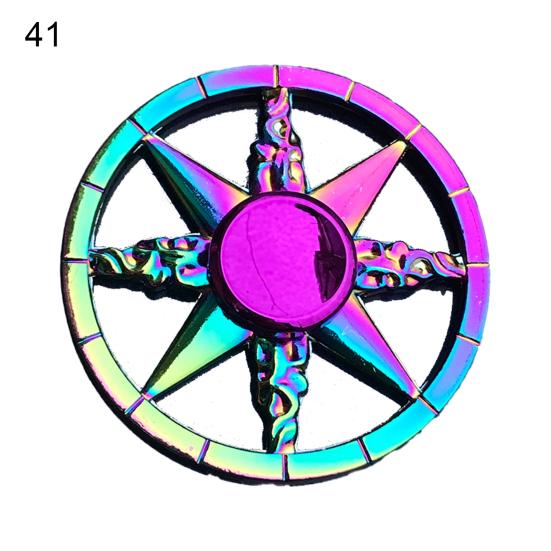 Handspinner, dekorativer Anti-Angst-Multicolor-Metall-Rainbow-Fidget-Spinner für das Büro 41