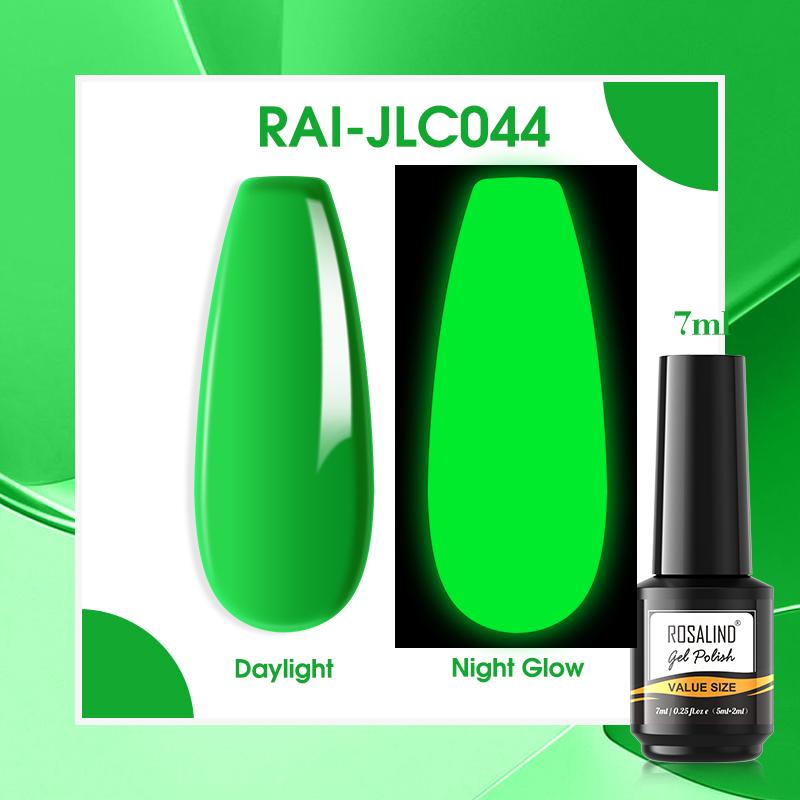 Rosalind Nagellack Soak Off UV Gel Night Glow In Dark Gloss Gel Lak Gel Polish Need Base Top Coat Fluoreszierend Leuchtend
