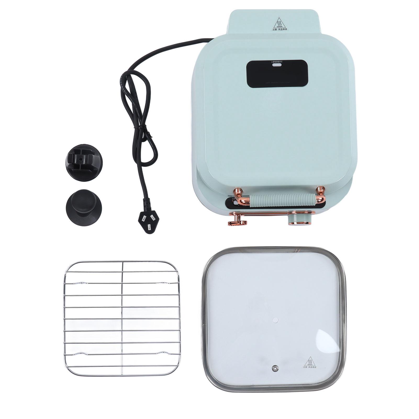 Elektrischer Indoor-Grill Fruchtgrün Doppelseitige Heizung 70 mm Tiefe 3 l 1800 W Elektrischer Grill L