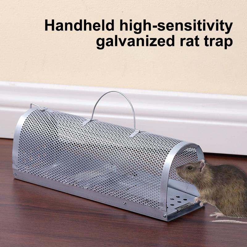 Hochempfindliche verzinkte Rattenfalle Rattenkäfig Schädlingsbekämpfung Alle Mäuse und Ratten passen hinein Mäuse Nagetierfänger Rattenkäfig A