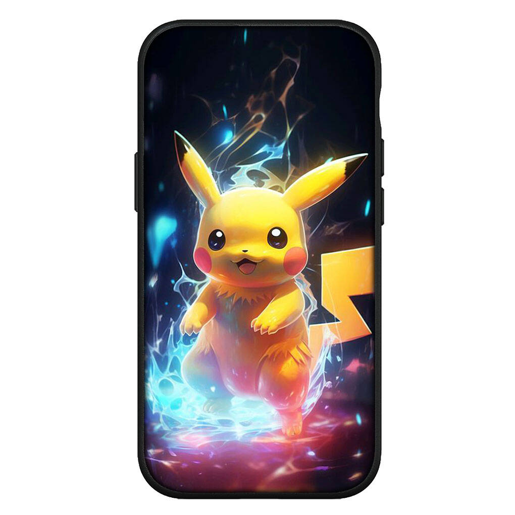 Hülle für iPhone 17 16 15 Xiaomi Poco Redmi Note 14 13 12 11 Pro Max X 9 16e Samsung Galaxy S25 S24 S23 OPPO Huawei Pikachu Glumanda Handyhülle for Samsung Galaxy S25 Edge