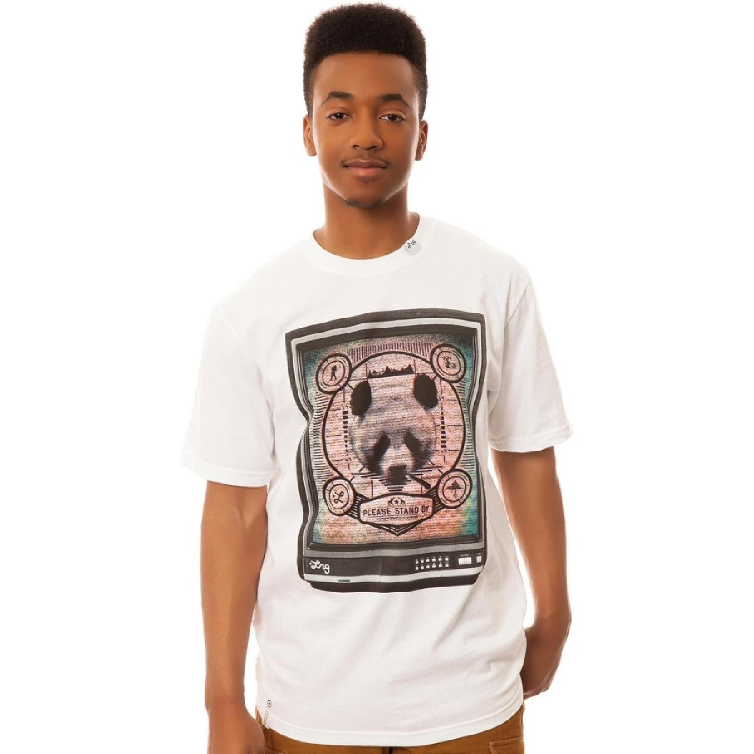 LRG Herren Channel 47 Panda T-Shirt M weiß
