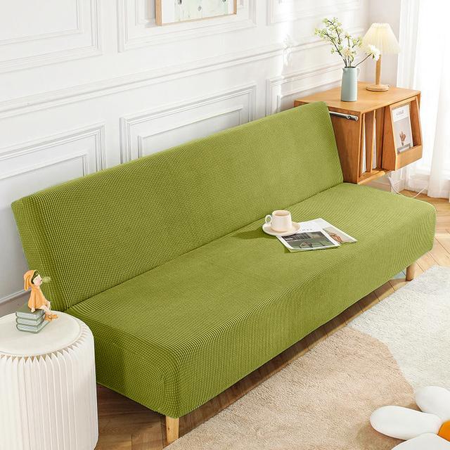 2022 neue Jacquard Sofa Bett Abdeckung Stretch Sofa Abdeckung Ohne Armlehnen Non-Slip Gerade Sofa Schonbezug Für Wohnzimmer Hause hotel L Size 190-210CM