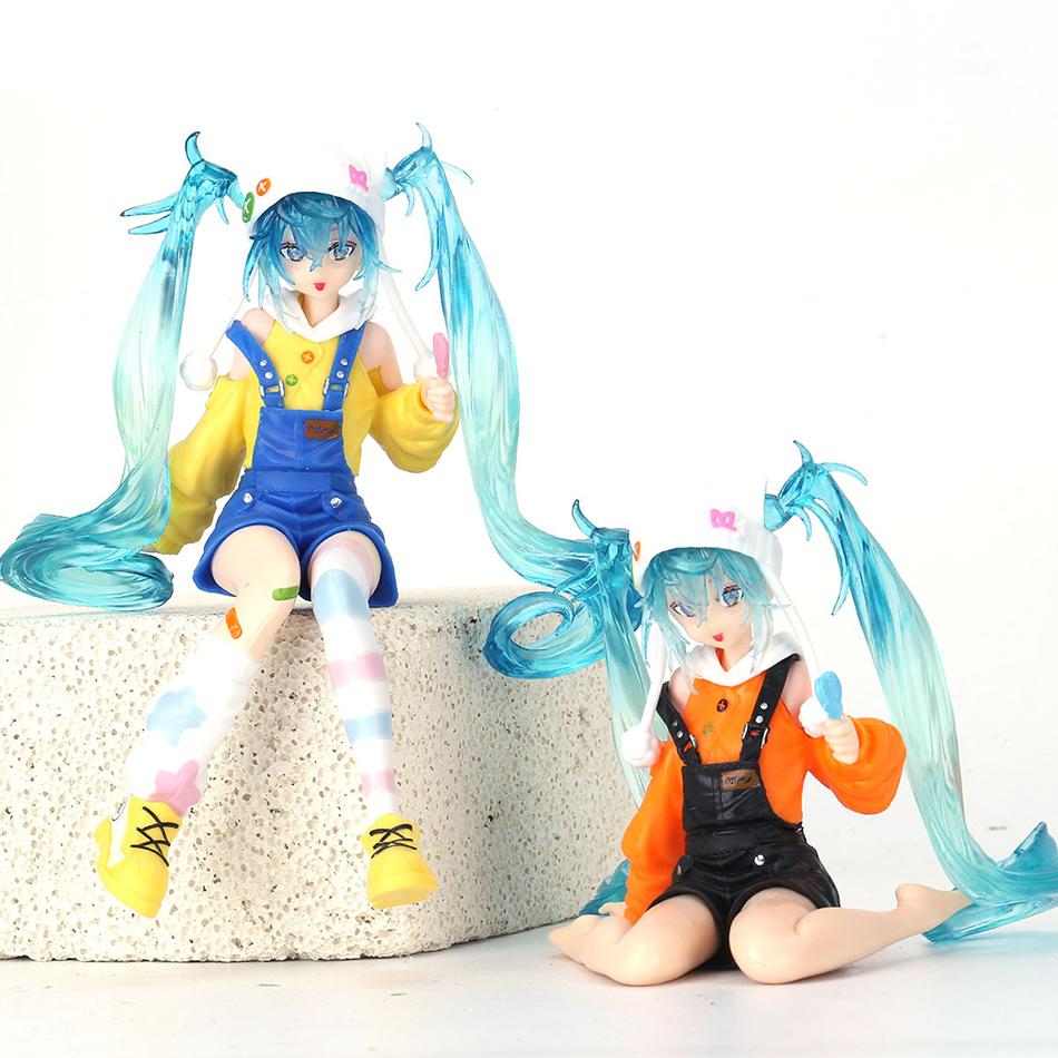 Anime Hatsune Miku 15cm Süßigkeiten Lutscher Nudeln Druckfigur Landschaft Spm Vocaloid Miku Figuren Modell Ornament Spielzeug Geschenk