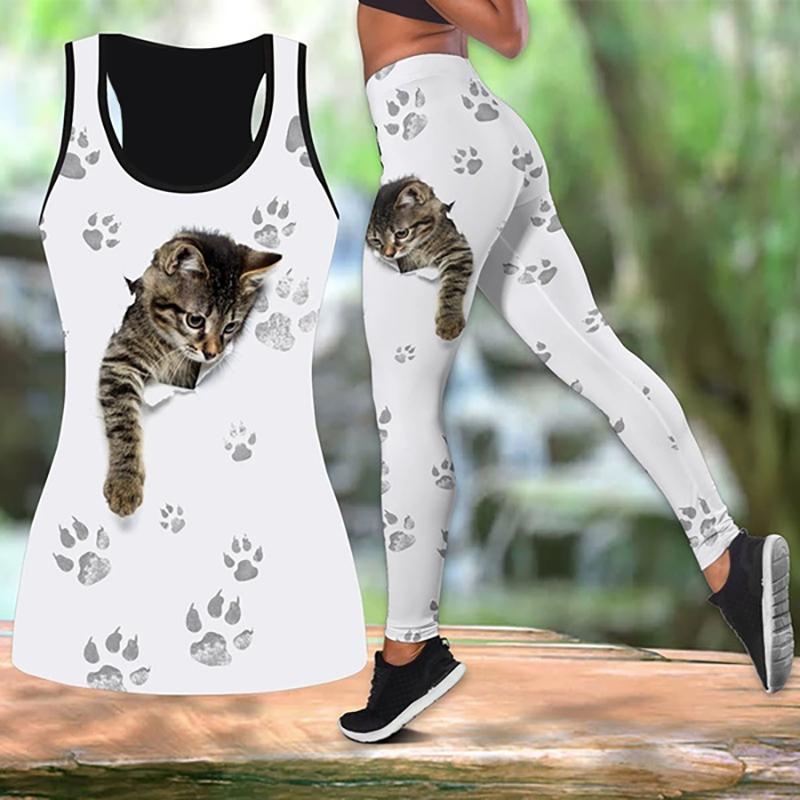 Daily Necessities Print Yoga-Outfit für Damen, modische 3D-gedruckte Workout-Leggings, Fitness, Sport, hohe Taille, lässige Yoga-Hose 5XL weiß