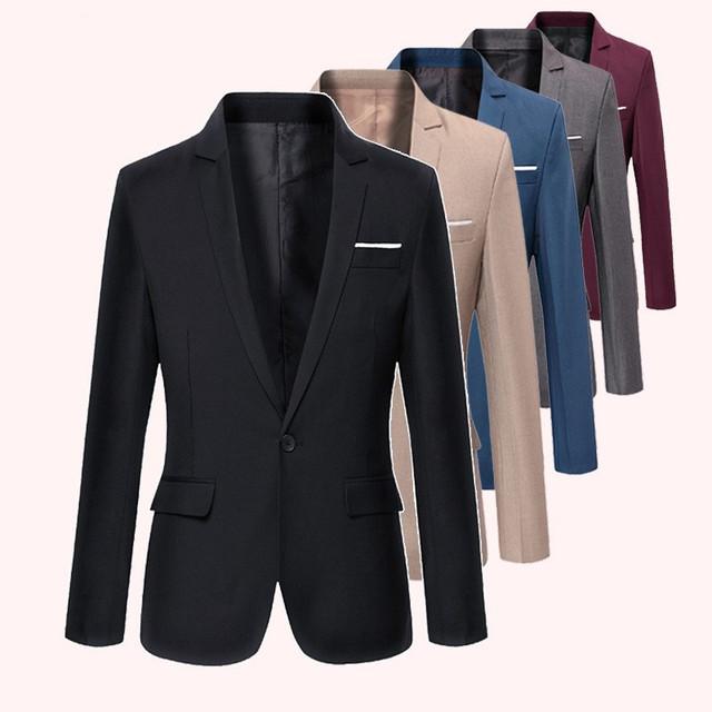 Business und Freizeit Anzug Lang Trauzeuge Hochzeit Ein Grain of Buckle Herren Anzug Mantel S