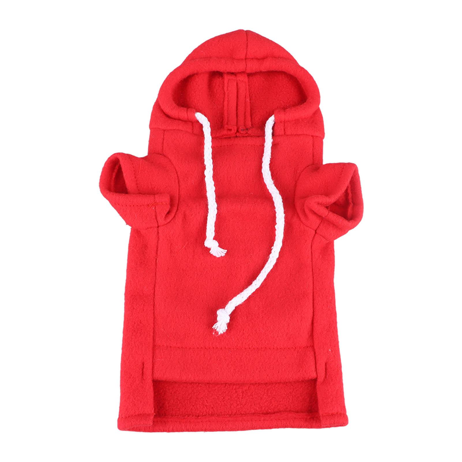 Haustier Frettchen Sweatshirt Warm Weich Hautfreundlich Niedlich Kleintier Hoodie für Täglich Party S Rot S rot