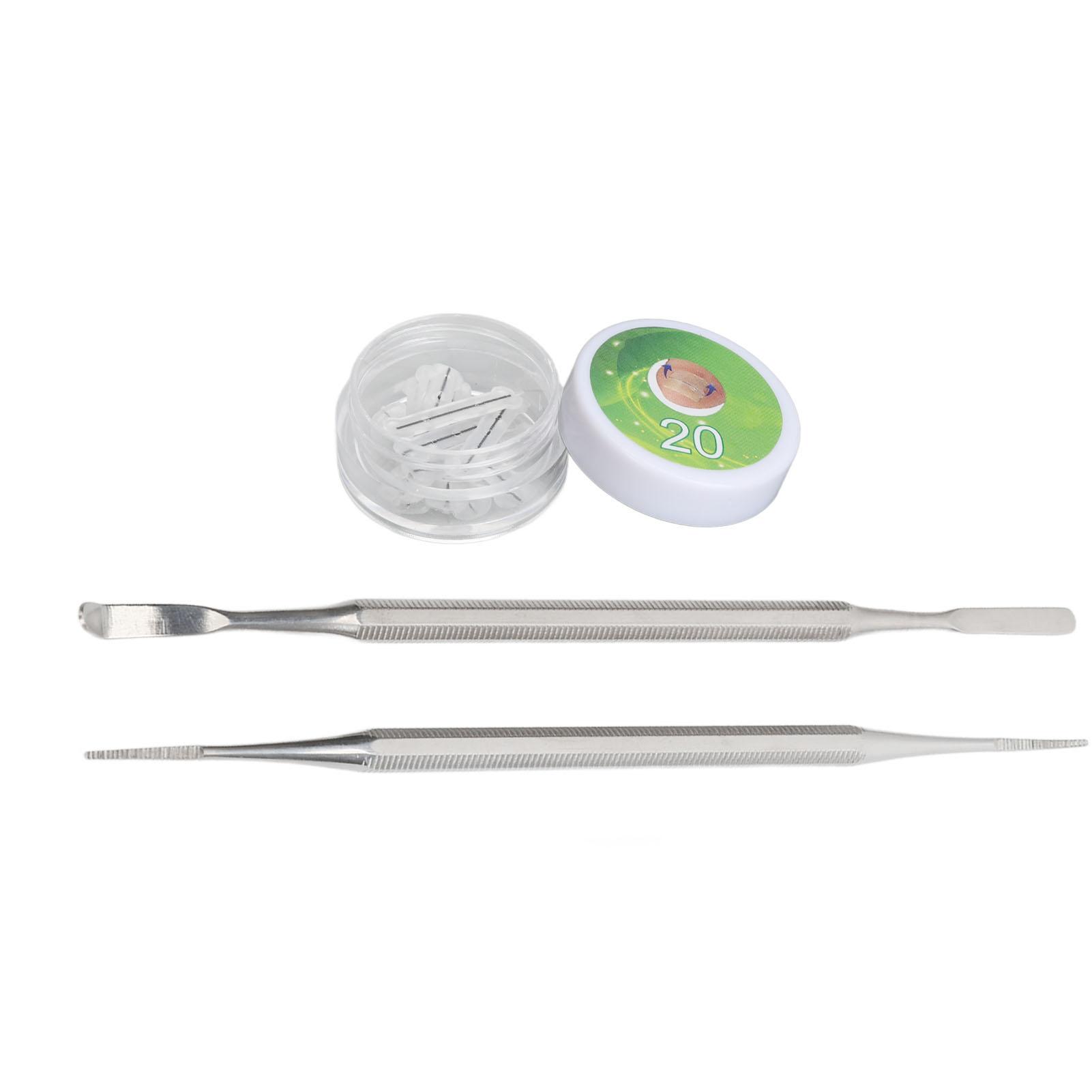 Eingewachsener Zehennagel Korrektur Werkzeugset 10 Stück 20mm Eingewachsener Zehennagel Korrekturstreifen Schiene Doppelseitig