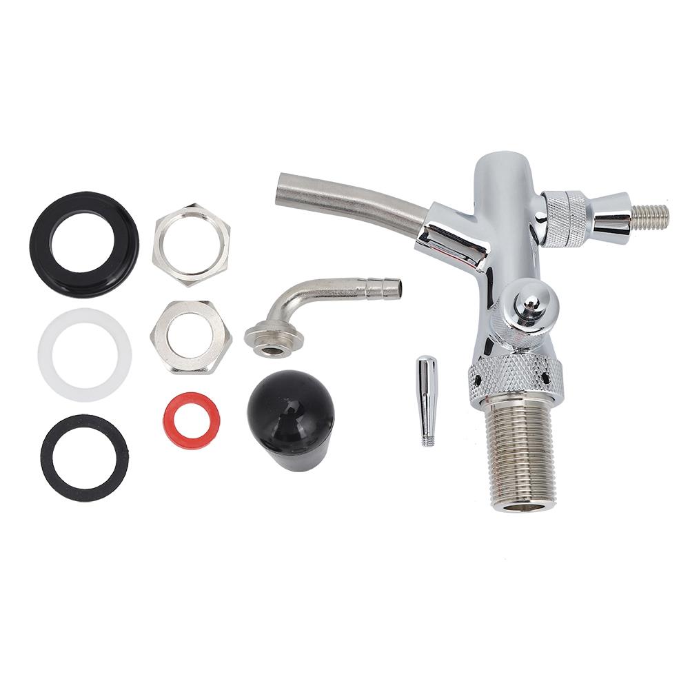 G5/8in Gewinde Chroming Messing Edelstahl Einstellbare Bier Wasserhahn Tap Bier Fass Zubehör