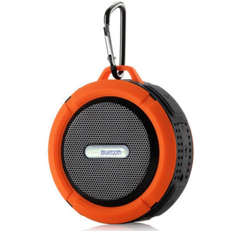 Tragbare Spalte Mini Bluetooth Lautsprecher Wasserdichte Outdoor Dusche Sound Box Drahtlose Auto Subwoofer Lautsprecher Für Telefon Computer C6 orange