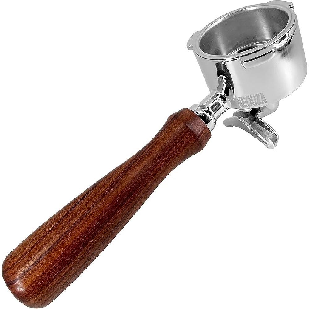 Espressofilter, 51 mm, kompatibel mit DeLonghi Dedica EC680 EC685 Smeg Kaffeemaschine, druckloser Korb, Doppelausläufe (3 Ohren)