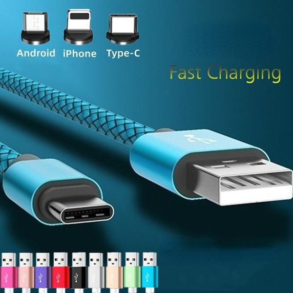Schnellladekabel USB-Ladekabel für IPhone/Android/Typ-C für IPhone Samsung Huawei RedMi 1.5m for iPhone blau